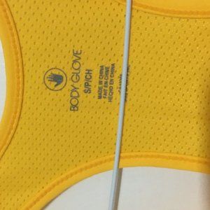 Breathe Body Glove yellow tank size small NWT